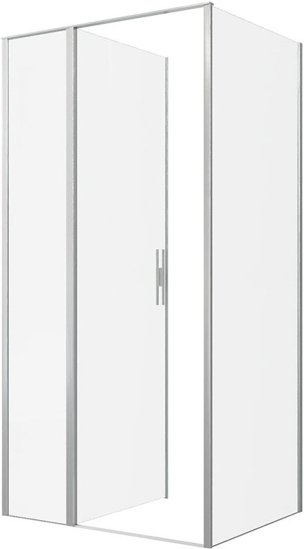 Душевой уголок Allen Brau Priority 100x80, профиль серебро браш, стекло прозрачное