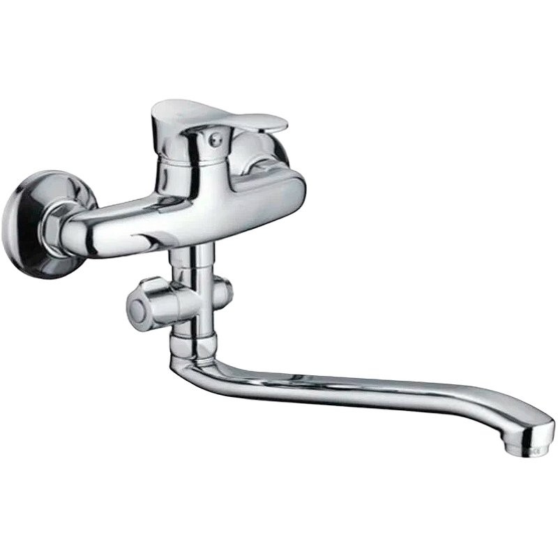 Смеситель с длинным изливом для ванны Frap H13 F2114-B хром