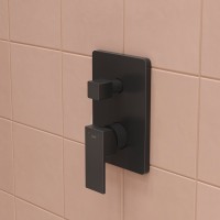 Душевой комплект IDDIS Agua AGU20FBi67 С ВНУТРЕННЕЙ ЧАСТЬЮ, матовый черный