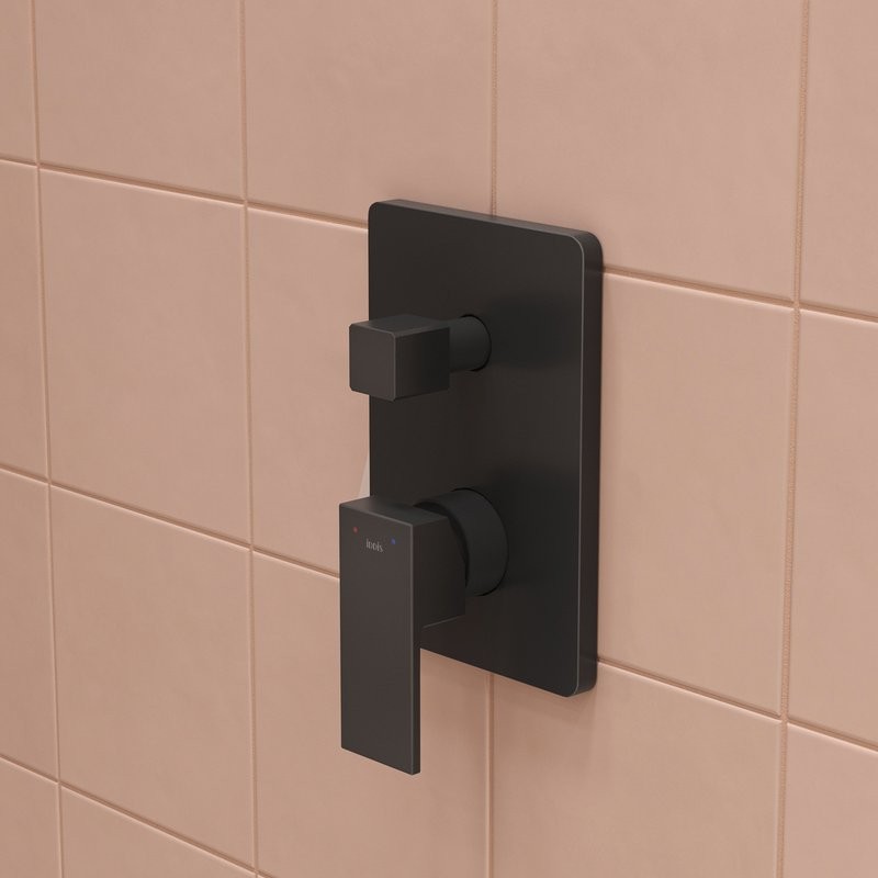 Душевой комплект IDDIS Agua AGU20FBi67 С ВНУТРЕННЕЙ ЧАСТЬЮ, матовый черный