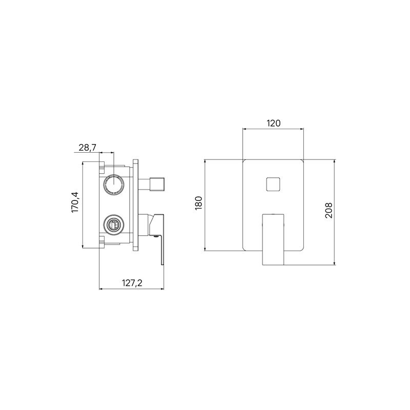 Душевой комплект IDDIS Agua AGU20FBi67 С ВНУТРЕННЕЙ ЧАСТЬЮ, матовый черный