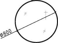 Зеркало круглое Black&White 903.MR