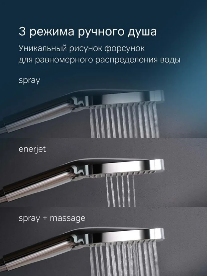 Душевая лейка AM.PM Func F028F022 черная