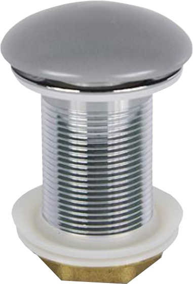 Донный клапан для раковины SantiLine SL-121 без перелива, матовый серый