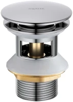 Донный клапан для раковины AQUATEK AQ6002CR с переливом, хром