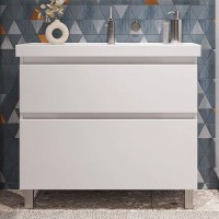 Тумба с раковиной SanStar Riana 90 напольная, белая