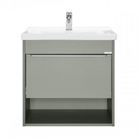 Тумба под раковину без столешницы AQUATON Хоуп 60 подвесная, 1 ящик, хаки