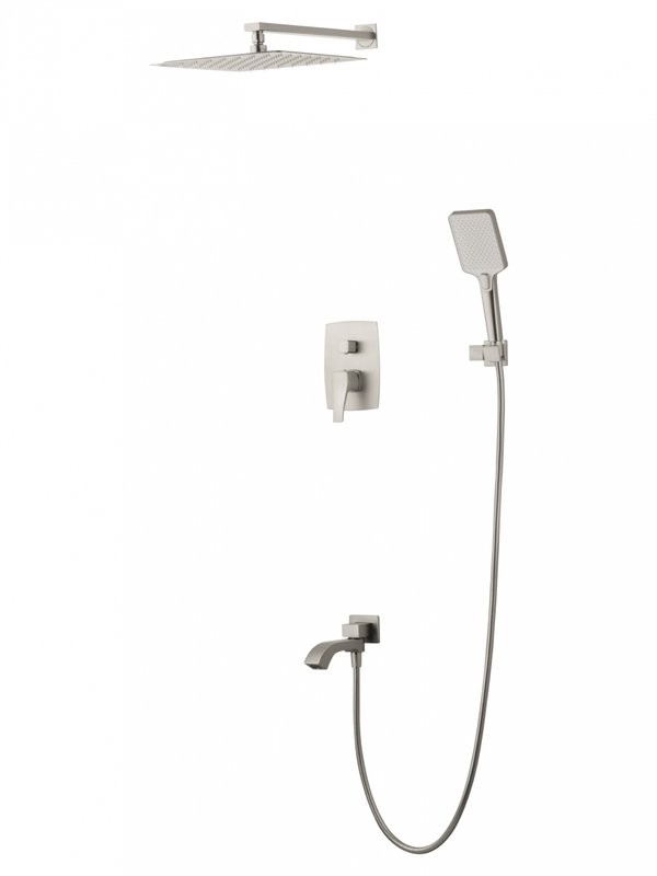 Душевой комплект Wonzon & Woghand Flex WW-88939072-BN С ВНУТРЕННЕЙ ЧАСТЬЮ, брашированный никель