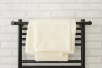 Полотенцесушитель электрический Сунержа Богема 3.1 31-6007-1240 130x45 см, подключение справа, матовый черный, лесенка, с полкой