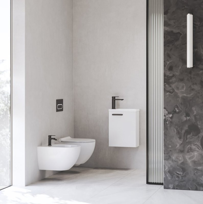 Смеситель для раковины Ravak Chrome II CR II 014.20BL матовый черный