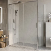 Душевой уголок BelBagno Luce AH-1-150/90-C-Cr профиль хром, стекло прозрачное