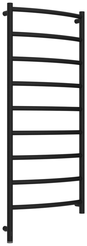 Полотенцесушитель электрический Сунержа Галант 3.1 15-6000-1250 130x55 см, подключение слева, темный титан муар, лесенка