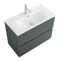 Тумба с раковиной BelBagno Uno-mini 80 подвесная, 2 ящика, матовая еловая