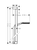 Душевой гарнитур Hansgrohe Raindance 24601000 хром Душевой гарнитур Hansgrohe Raindance 24601000 хром