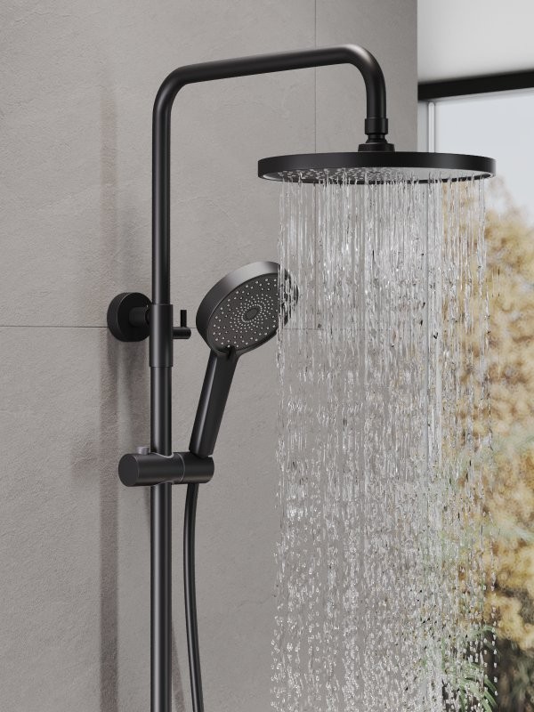 Душевая стойка Agger Sweet A2791244 черный матовый