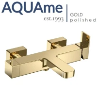 Смеситель для ванны AQUAme Savona золотой полированный AQM6812GG