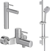 Комплект для ванной Jacob Delafon Cuff E37303-CP + E45532-CP + E99898RU-CP Комплект для ванной Jacob Delafon Cuff E37303-CP + E45532-CP + E99898RU-CP