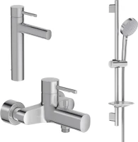 Комплект для ванной Jacob Delafon Cuff E37303-CP + E45532-CP + E99898RU-CP Комплект для ванной Jacob Delafon Cuff E37303-CP + E45532-CP + E99898RU-CP