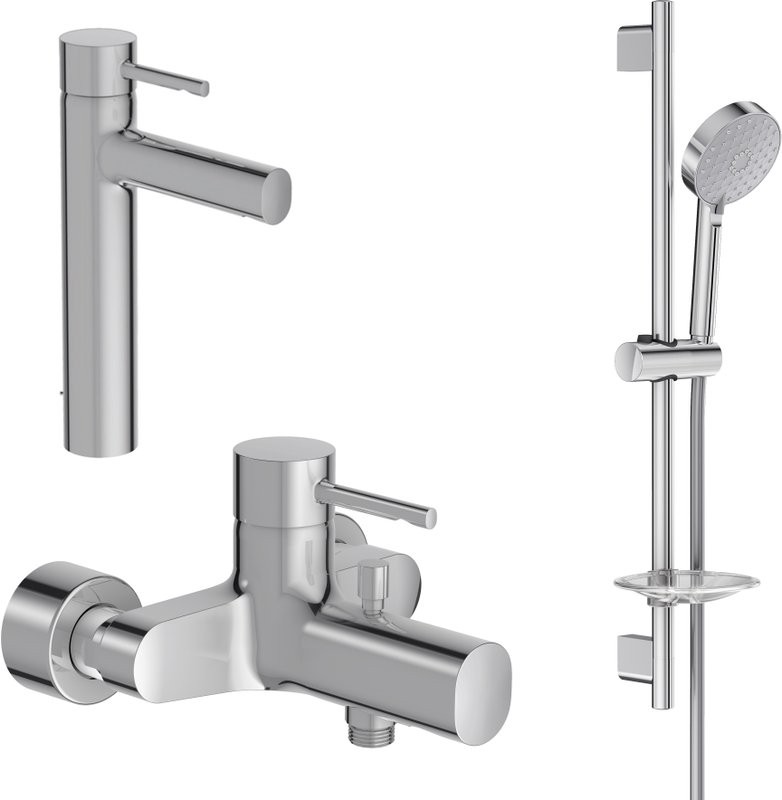 Комплект для ванной Jacob Delafon Cuff E37303-CP + E45532-CP + E99898RU-CP