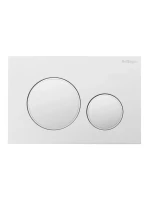 Кнопка смыва для унитаза BelBagno BB-17C-BL пластик, цвет белый глянец Кнопка смыва для унитаза BelBagno BB-17C-BL пластик, цвет белый глянец