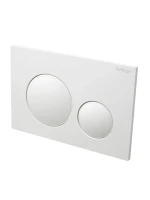 Кнопка смыва для унитаза BelBagno BB-17C-BL пластик, цвет белый глянец Кнопка смыва для унитаза BelBagno BB-17C-BL пластик, цвет белый глянец