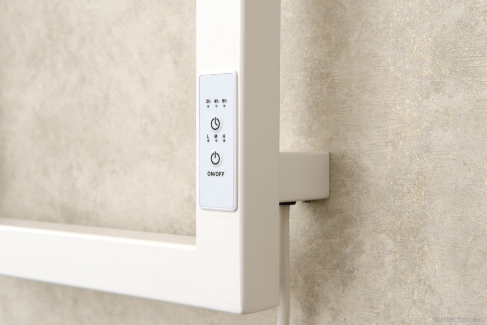 Полотенцесушитель электрический Сунержа Этюд E 30-0845-6030 105x35 см, подключение справа, матовый белый