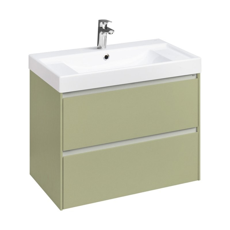 Тумба под раковину без столешницы Roca Ona Olive 80 оливковая матовая