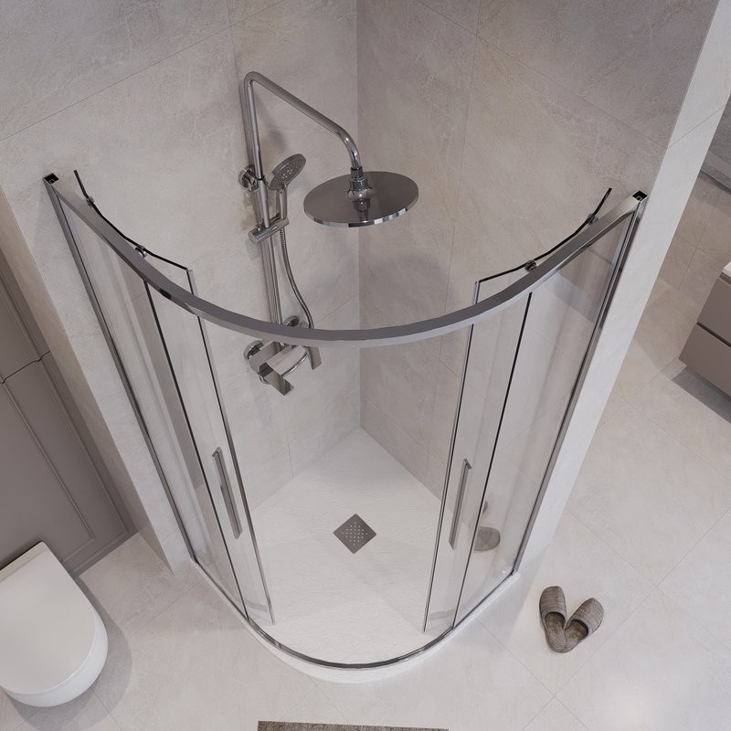 Душевой уголок Niagara Nova NG-6626-34 90x90, профиль хром, стекло прозрачное