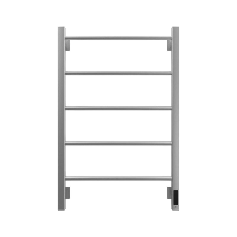 Полотенцесушитель электрический Grota Simple K 530х800 NM EL 80x55 см, подключение справа, слева, скрытое подключение справа, матовый хром, лесенка