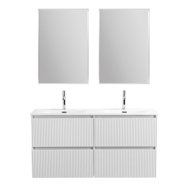 Мебель для ванной комнаты BelBagno Uno 120 подвесная, 4 ящика, bianco opaco