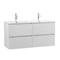 Мебель для ванной комнаты BelBagno Uno 120 подвесная, 4 ящика, bianco opaco