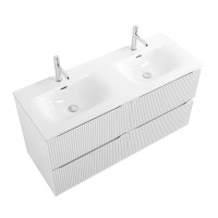 Мебель для ванной комнаты BelBagno Uno 120 подвесная, 4 ящика, bianco opaco