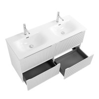 Мебель для ванной комнаты BelBagno Uno 120 подвесная, 4 ящика, bianco opaco