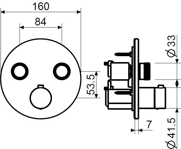Термостатический смеситель встраиваемый Plumberia Selection PSBOX PSB1902NO С ВНУТРЕННЕЙ ЧАСТЬЮ, матовый черный