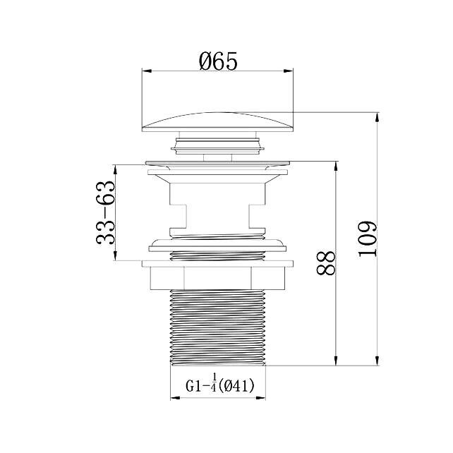 Смеситель для раковины Caprigo Bristol 21-526-crm с донным клапаном, хром