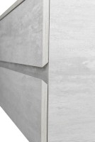 Тумба с раковиной Cezares Molveno 46 100 legno bianco, со столешницей marmo crema opaco