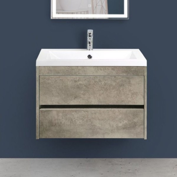 Тумба под раковину Art&Max Family 60, подвесная, Cemento Veneto