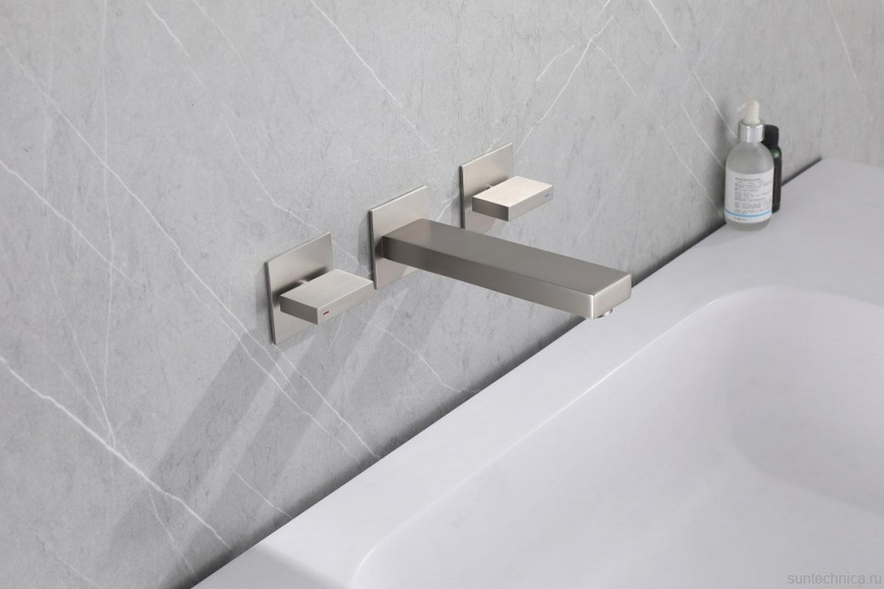 Смеситель для раковины Abber Daheim AF82122SP С ВНУТРЕННЕЙ ЧАСТЬЮ, сатин