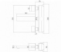 Смеситель для раковины Abber Daheim AF82122SP С ВНУТРЕННЕЙ ЧАСТЬЮ, сатин