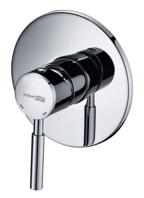 Встраиваемый смеситель для душа и ванны Wasserkraft Main 4151 С ВНУТРЕННЕЙ ЧАСТЬЮ, хром