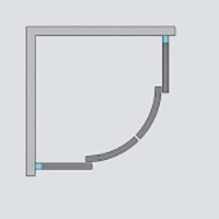 Душевой уголок Radaway Idea PDD 90х90