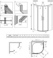 Душевой уголок Radaway Idea PDD 90х90