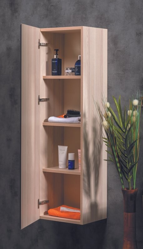 Шкаф пенал для ванной Armadi Art Capolda light wood