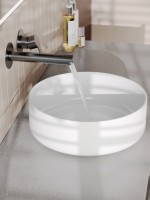 Смеситель для раковины Agger Easy A3172255 С ВНУТРЕННЕЙ ЧАСТЬЮ, оружейная сталь матовая