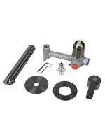 Смеситель для раковины Agger Easy A3172255 С ВНУТРЕННЕЙ ЧАСТЬЮ, оружейная сталь матовая