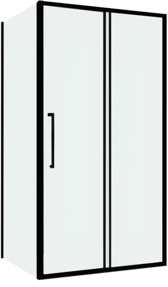 Душевой уголок Abber Schwarzer Diamant AG30100BH-S60B 100x60, профиль черный, стекло прозрачное