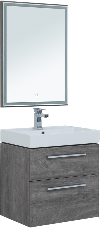 Мебель для ванной комнаты Aquanet Nova 60 2 ящика, дуб рошелье