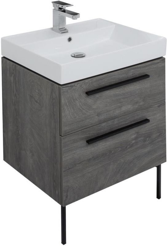 Мебель для ванной комнаты Aquanet Nova 60 2 ящика, дуб рошелье