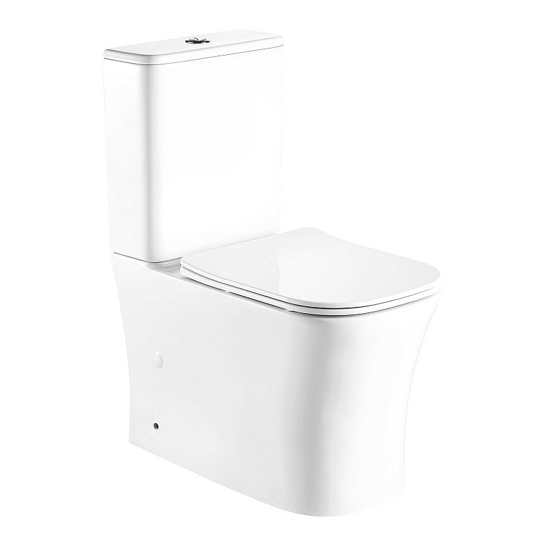 Унитаз-компакт напольный AZARIO Anteo SQUARE AZ-1218A глянцевый белый