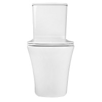 Унитаз-компакт напольный AZARIO Anteo SQUARE AZ-1218A глянцевый белый